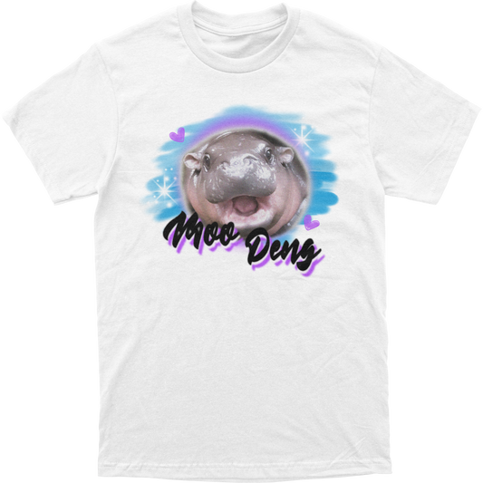 Moo Deng Airbrush Tee